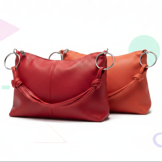 BORSA MORBIDA CAPIENTE DONNA CON TRACOLLA REMOVIBILE - TRENDY CHIC
