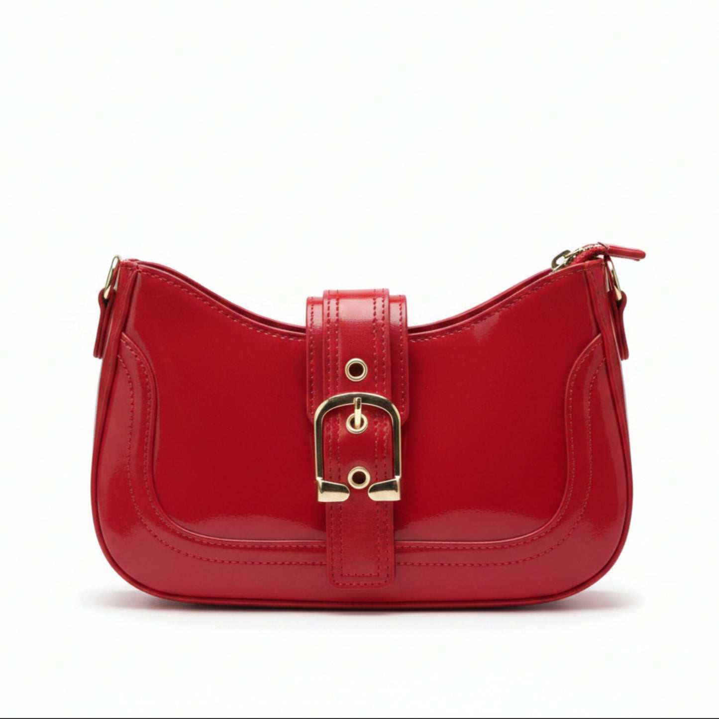 BORSA TRENDY GOLD SUPER GIOVANE CON DOPPIA TRACOLLA E ZIP