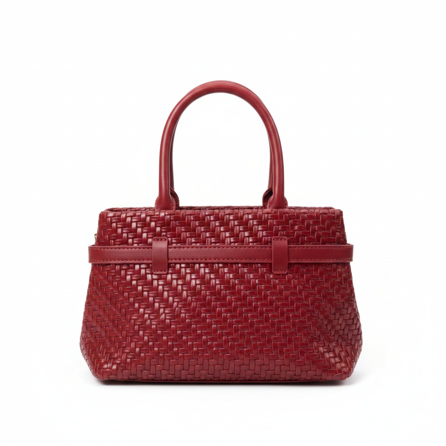 BORSA TRENDY INTRECCIATA A MANO E TRACOLLA