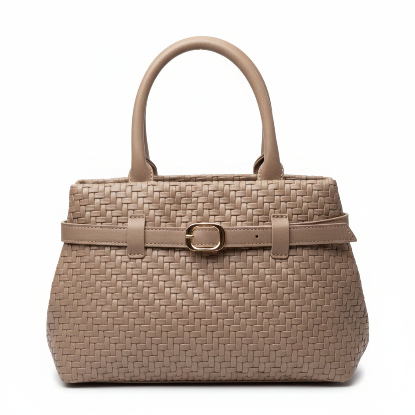 BORSA TRENDY INTRECCIATA A MANO E TRACOLLA