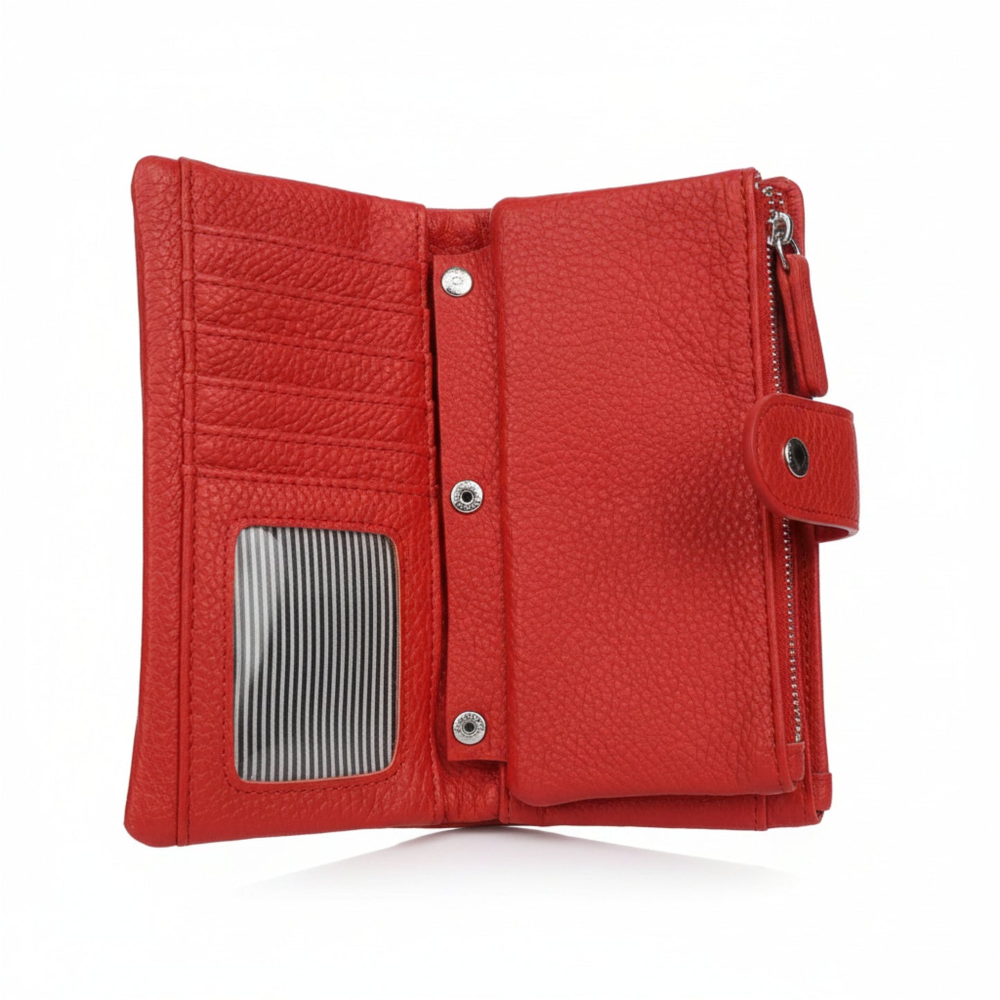 PORTAFOGLIO VENTAGLIO CHIC CON DOPPIA ZIPE CHIUSURA CLIP