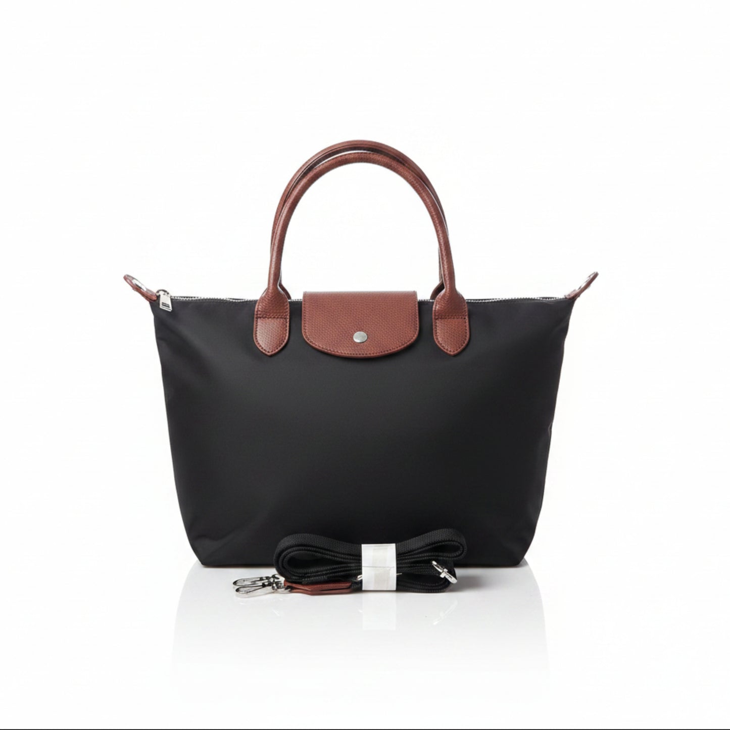 BORSA DONNA IN NYLON TRENDY CON TRACOLLA REMOVIBILE - MEDIA CAPIENZA