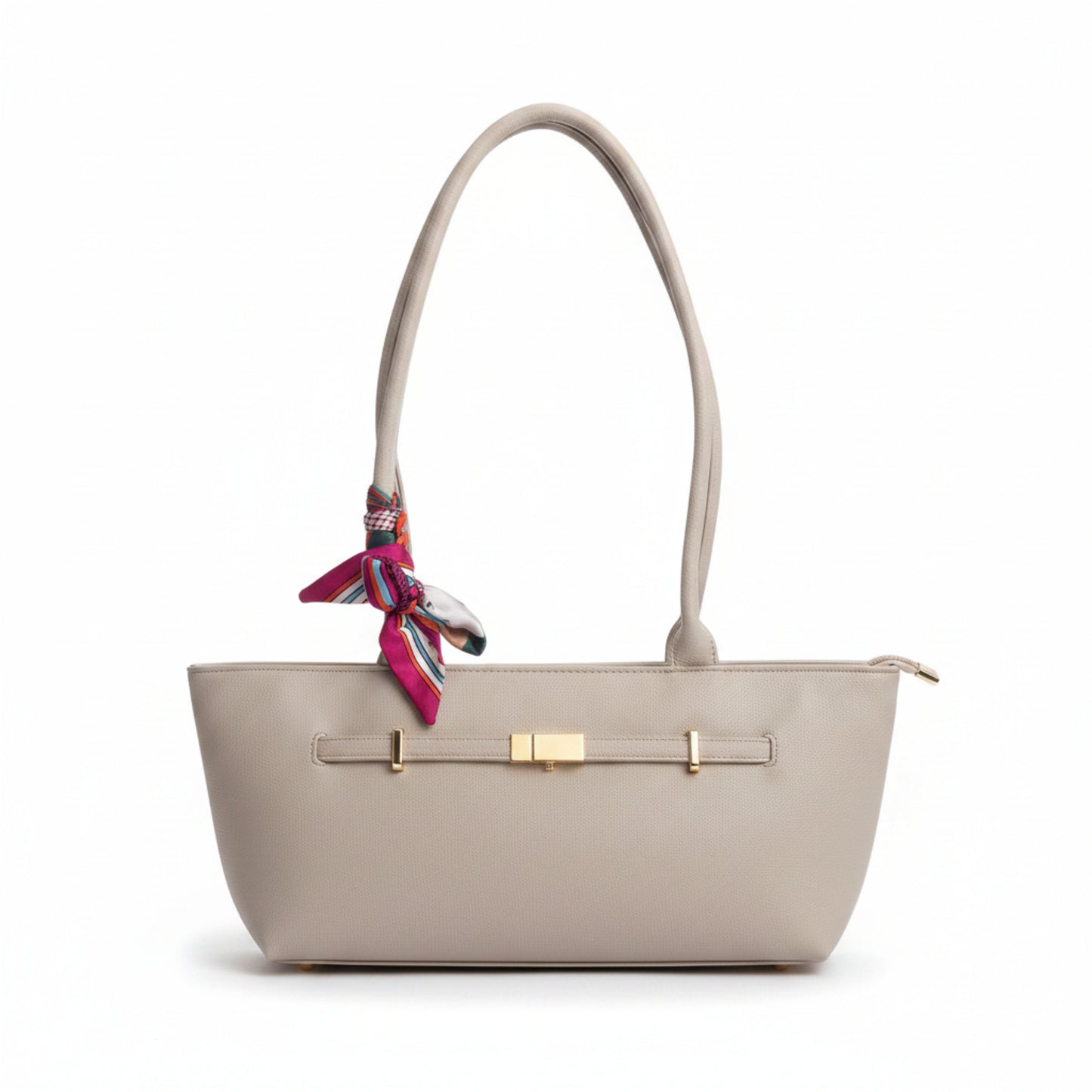 BORSA BAGUETTE CHIC CON FOULARD INTRECCIATO - ELEGANTE E TRENDY