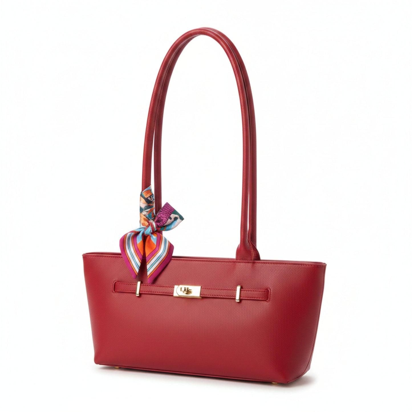 BORSA BAGUETTE CHIC CON FOULARD INTRECCIATO - ELEGANTE E TRENDY