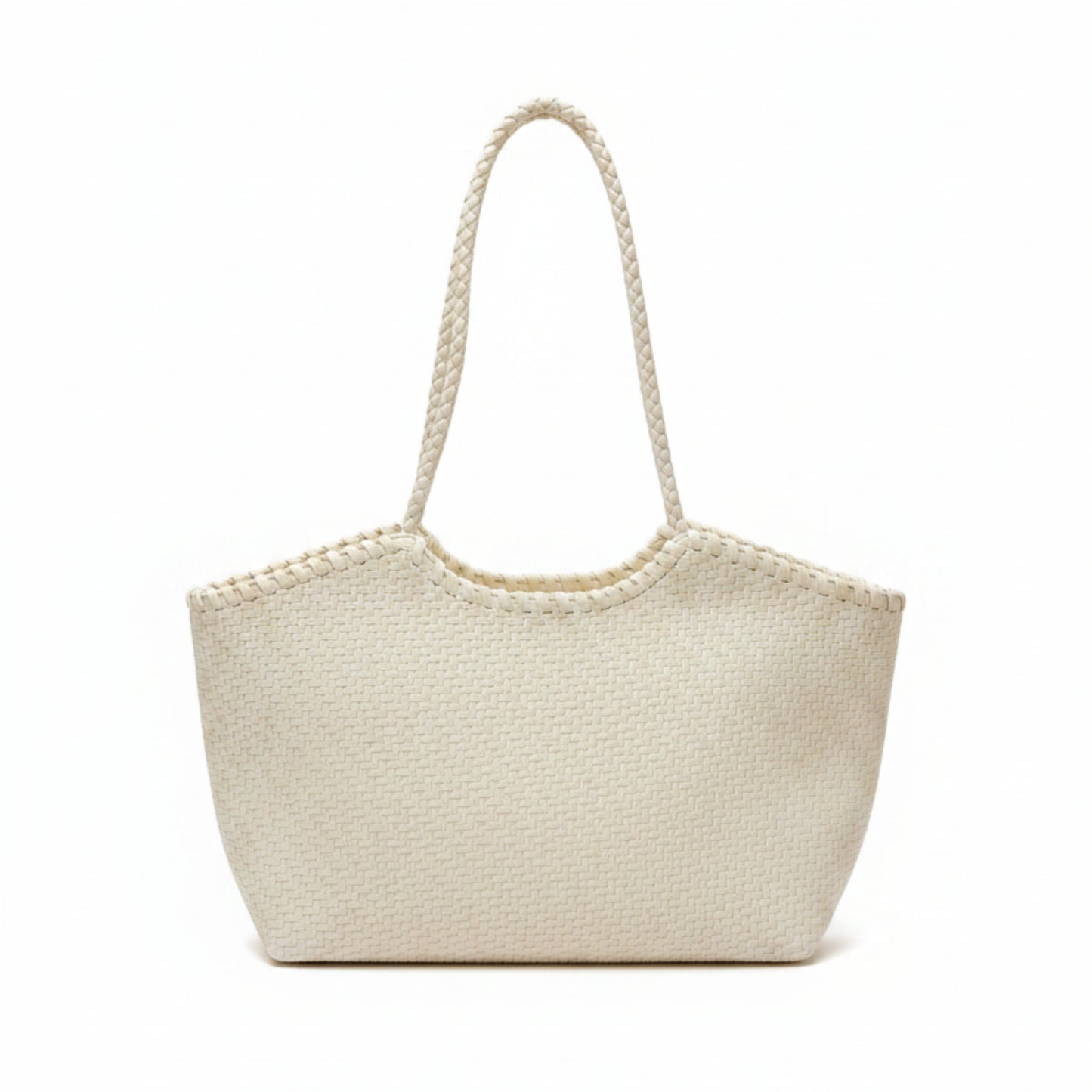 BORSA CHIC CAPIENTE MOTIVO INTRECCIATO A SPALLA E TRACOLLA