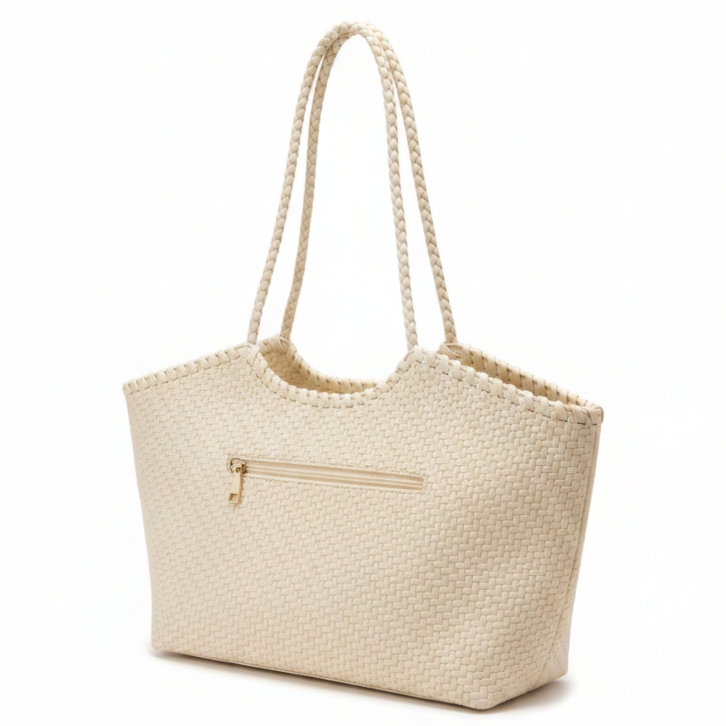 BORSA CHIC CAPIENTE MOTIVO INTRECCIATO A SPALLA E TRACOLLA