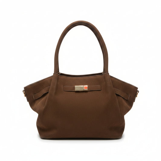BORSA FIORE EFFETTO SCAMOSCIATO - CHIC E DI TENDENZA