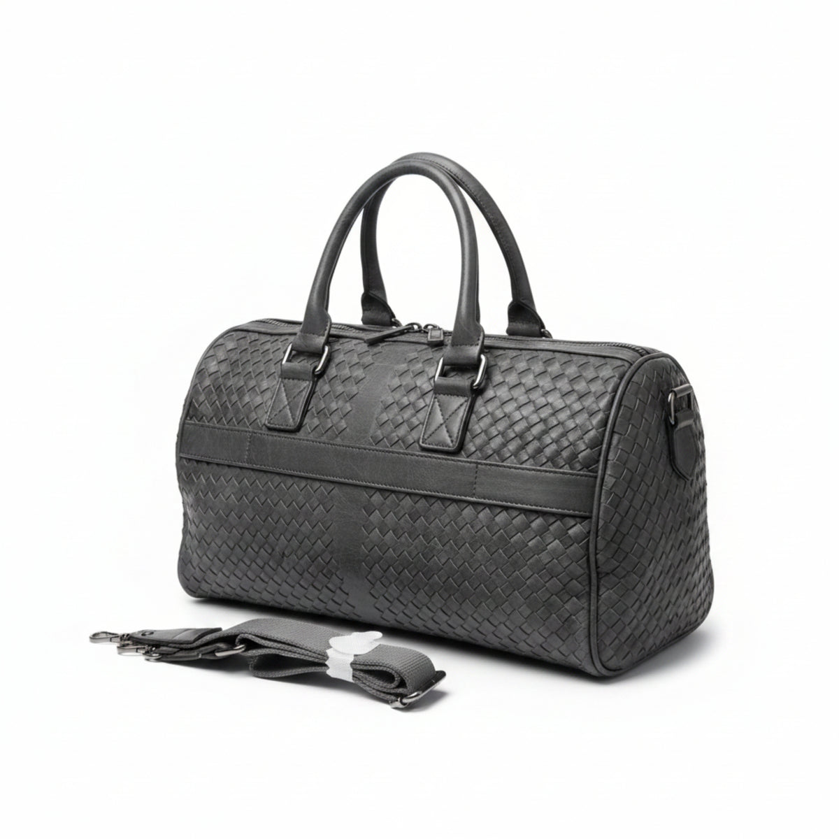 BORSA DA VIAGGIO A BAULETTO - INTRECCIATA E SUPER CHIC