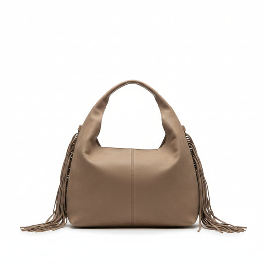 BORSA EFFETTO SCAMOSCIATO CON FRANGE